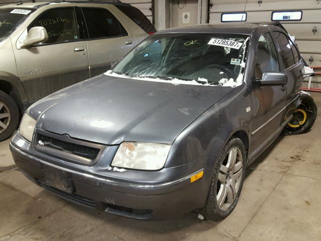 3VWSE69M04M012376 - 2004 VOLKSWAGEN JETTA GLS GRAY photo 2