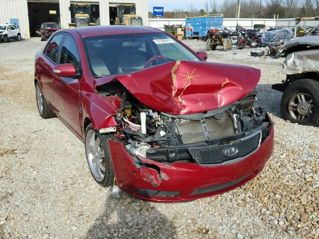 KNAFU4A23A5810472 - 2010 KIA FORTE EX RED photo 1