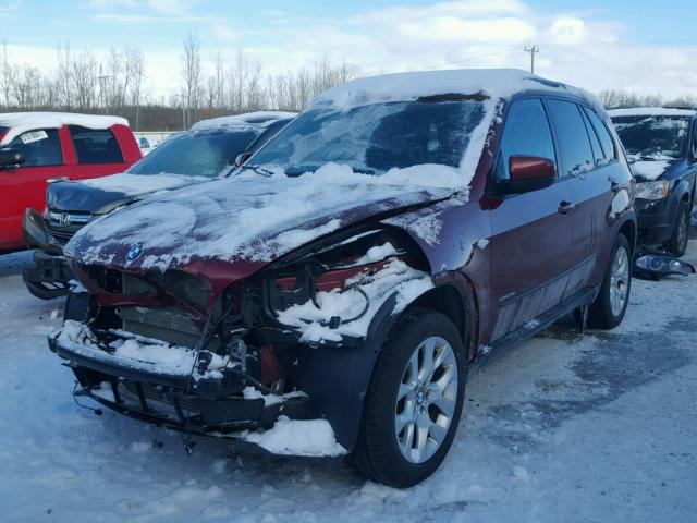5UXZV4C54BL739864 - 2011 BMW X5 XDRIVE3 MAROON photo 2
