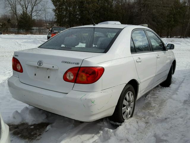 2T1BR32E14C289202 - 2004 TOYOTA COROLLA CE WHITE photo 4