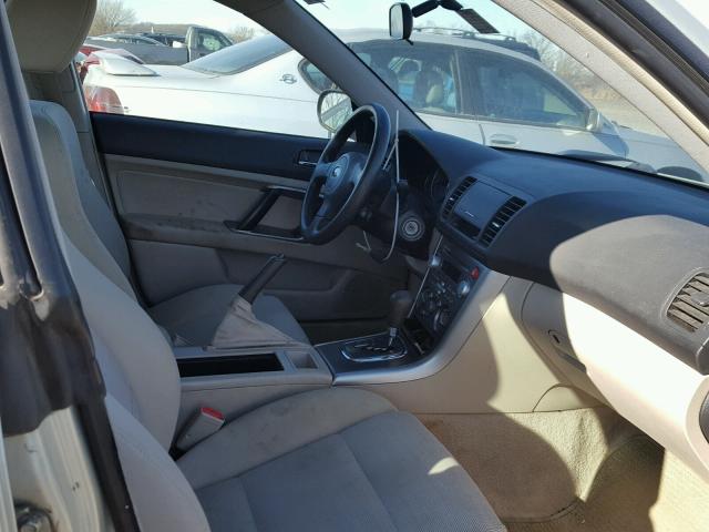 4S4BP61C177311255 - 2007 SUBARU LEGACY OUT GOLD photo 5