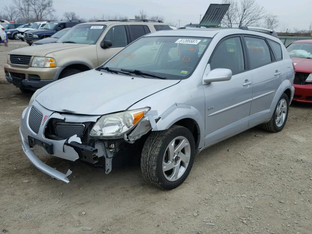 5Y2SL63885Z425487 - 2005 PONTIAC VIBE SILVER photo 2