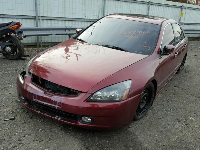 1HGCM66583A070689 - 2003 HONDA ACCORD RED photo 2