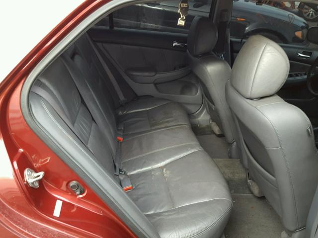 1HGCM66583A070689 - 2003 HONDA ACCORD RED photo 6