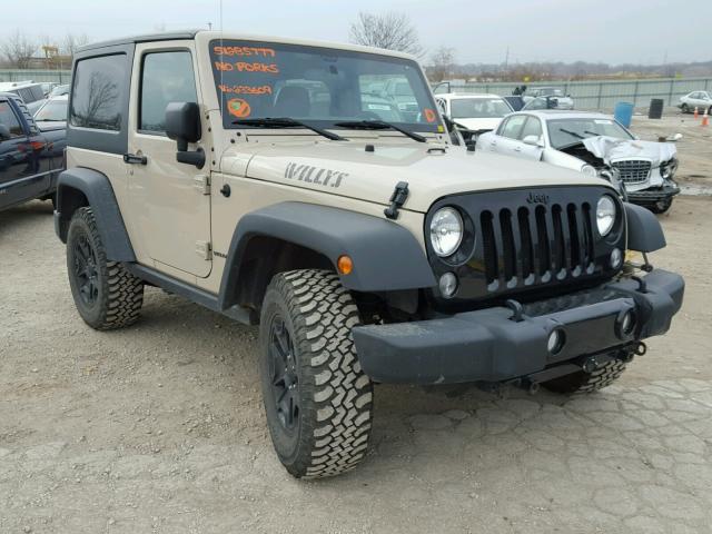 1C4AJWAG9GL233609 - 2016 JEEP WRANGLER S CREAM photo 1