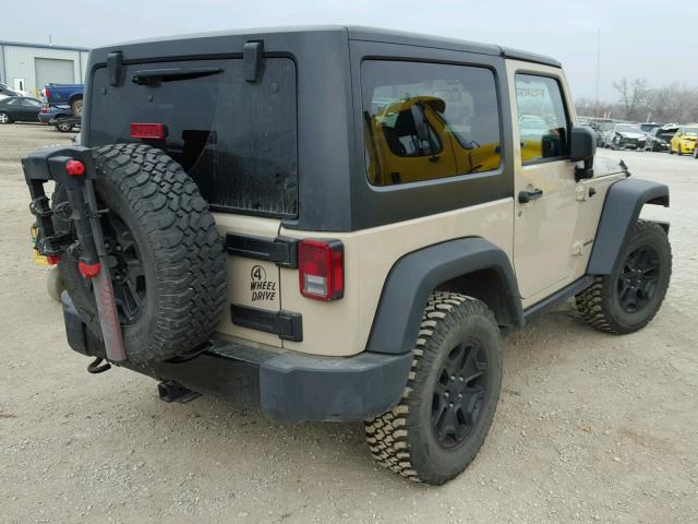 1C4AJWAG9GL233609 - 2016 JEEP WRANGLER S CREAM photo 4