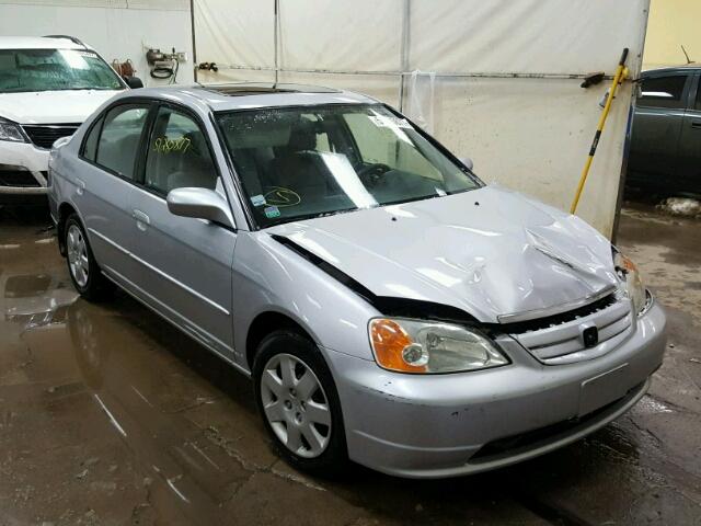 1HGES26731L063367 - 2001 HONDA CIVIC EX SILVER photo 1