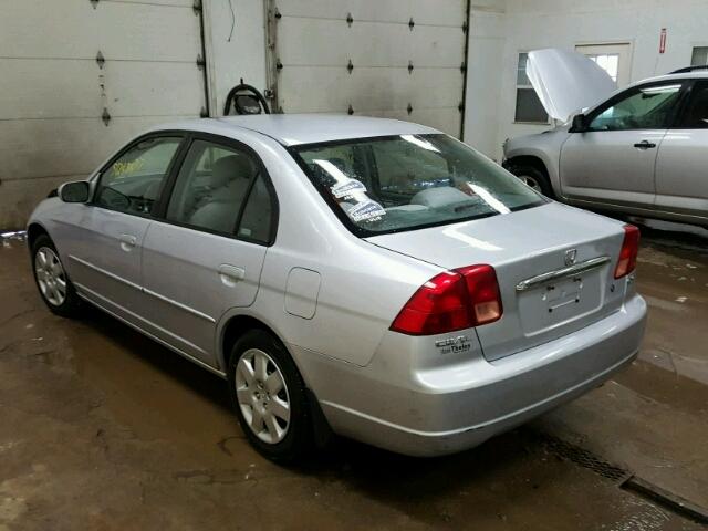 1HGES26731L063367 - 2001 HONDA CIVIC EX SILVER photo 3