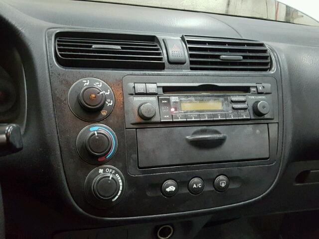 1HGES26731L063367 - 2001 HONDA CIVIC EX SILVER photo 9