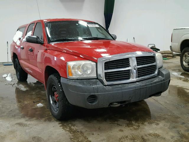 1D7HE28K36S623721 - 2006 DODGE DAKOTA QUA RED photo 1