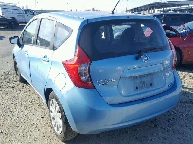 3N1CE2CP0FL409259 - 2015 NISSAN VERSA NOTE BLUE photo 3