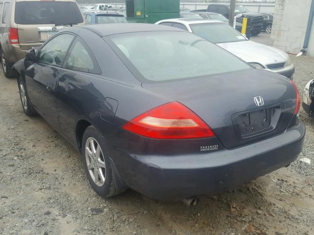 1HGCM82673A016892 - 2003 HONDA ACCORD EX BLUE photo 3