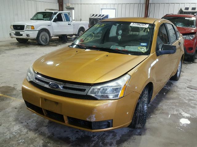 1FAHP35N19W158660 - 2009 FORD FOCUS SE GOLD photo 2