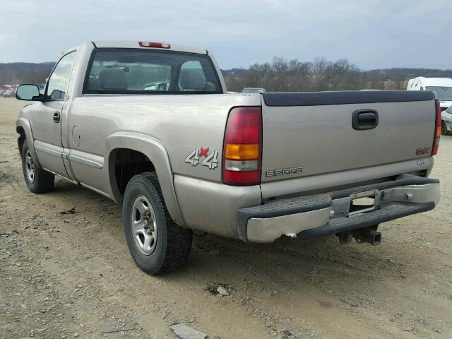 1GTEK14T0XE528905 - 1999 GMC NEW SIERRA GRAY photo 3