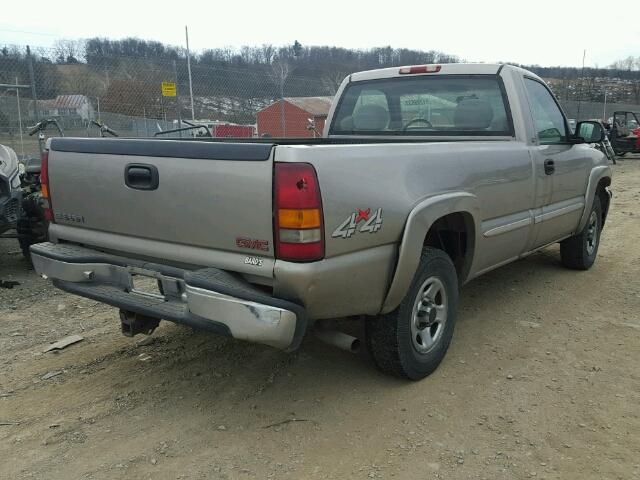 1GTEK14T0XE528905 - 1999 GMC NEW SIERRA GRAY photo 4