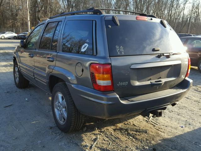 1J8GW58N64C326456 - 2004 JEEP GRAND CHER GRAY photo 3