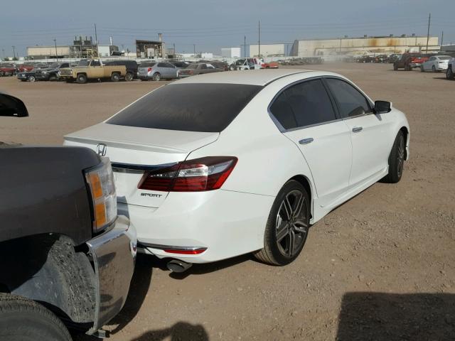 1HGCR2F57HA136280 - 2017 HONDA ACCORD SPO WHITE photo 4