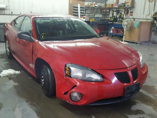 2G2WP552081107258 - 2008 PONTIAC GRAND PRIX RED photo 1