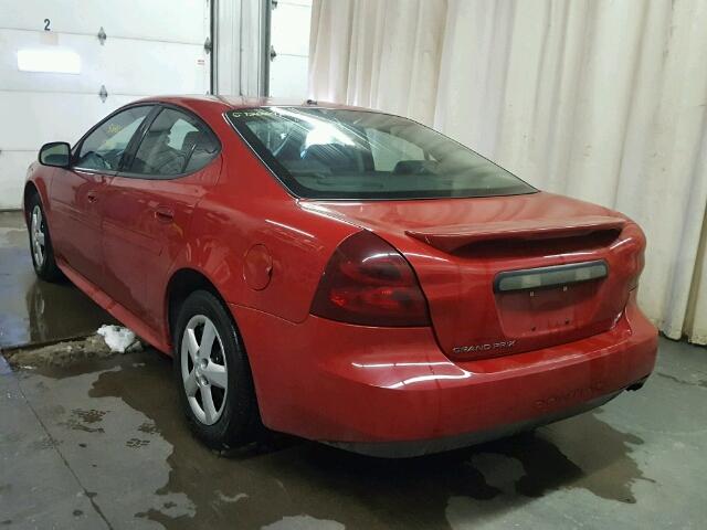 2G2WP552081107258 - 2008 PONTIAC GRAND PRIX RED photo 3