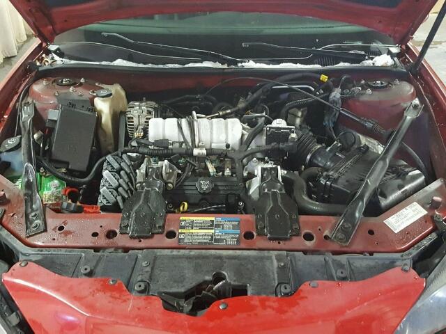 2G2WP552081107258 - 2008 PONTIAC GRAND PRIX RED photo 7