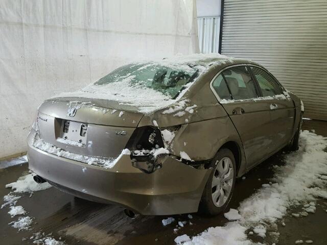 1HGCP36859A048870 - 2009 HONDA ACCORD EXL TAN photo 4