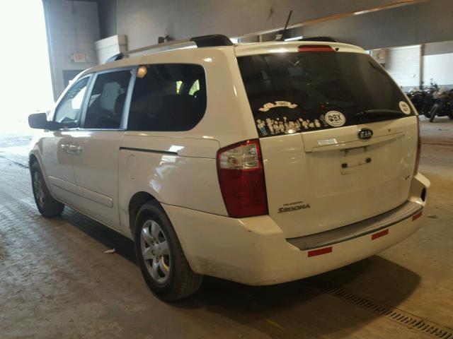 KNDMB233896312994 - 2009 KIA SEDONA EX WHITE photo 3