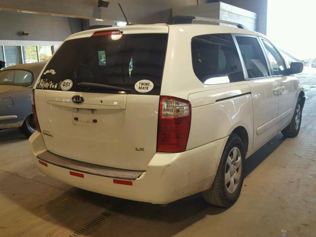 KNDMB233896312994 - 2009 KIA SEDONA EX WHITE photo 4