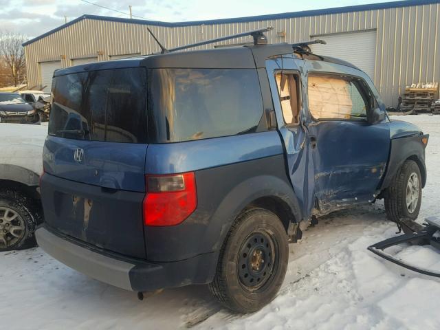 5J6YH27388L004745 - 2008 HONDA ELEMENT LX BLUE photo 4