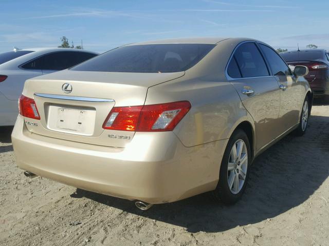 JTHBJ46G082215703 - 2008 LEXUS ES 350 BEIGE photo 4