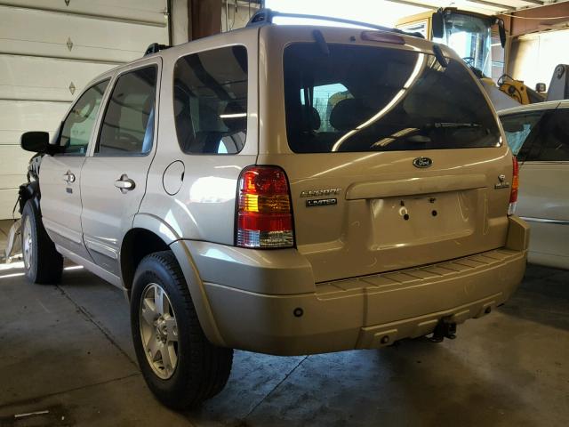 1FMCU94127KA93655 - 2007 FORD ESCAPE LIM GOLD photo 3