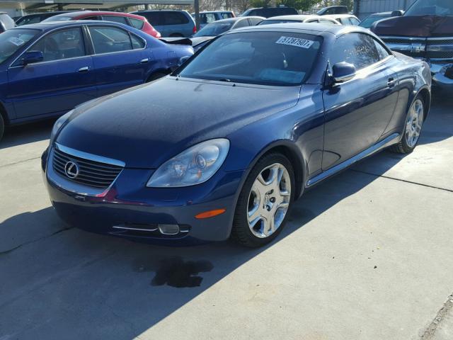 JTHFN48Y369004527 - 2006 LEXUS SC 430 BLUE photo 2