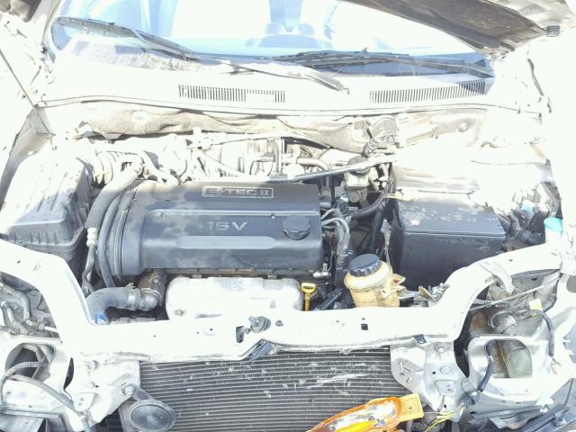 KL1TD52655B375708 - 2005 CHEVROLET AVEO BASE SILVER photo 7