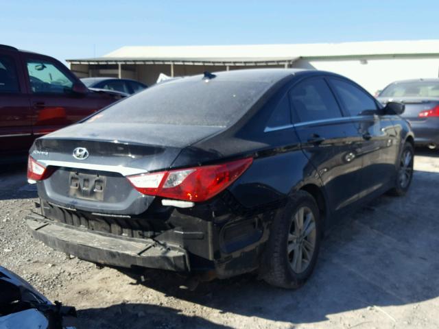 5NPEB4AC5DH678283 - 2013 HYUNDAI SONATA GLS BLACK photo 4