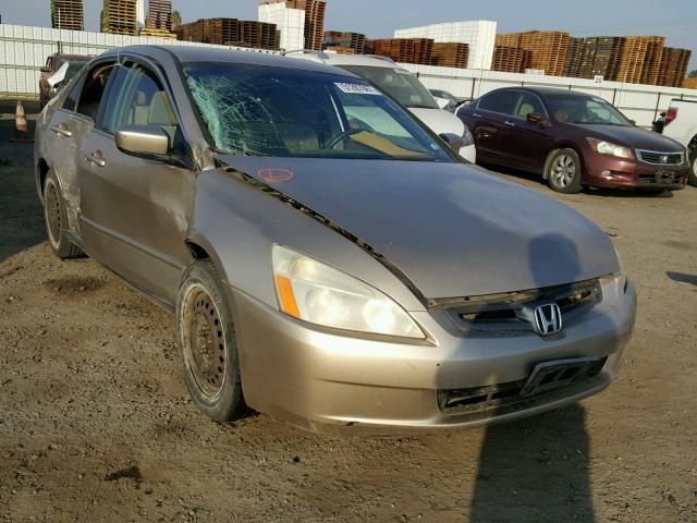 1HGCM66333A038618 - 2003 HONDA ACCORD LX BEIGE photo 1