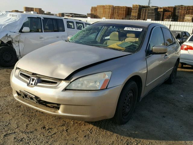 1HGCM66333A038618 - 2003 HONDA ACCORD LX BEIGE photo 2