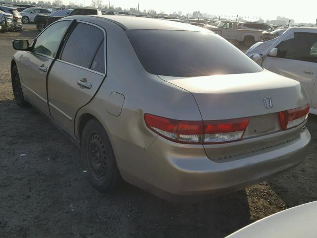 1HGCM66333A038618 - 2003 HONDA ACCORD LX BEIGE photo 3