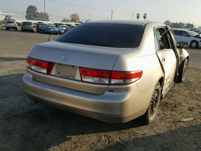 1HGCM66333A038618 - 2003 HONDA ACCORD LX BEIGE photo 4