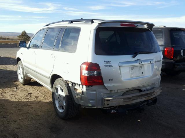 JTEDP21A950063875 - 2005 TOYOTA HIGHLANDER SILVER photo 3