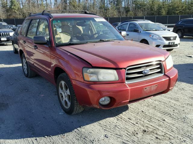 JF1SG65614H750590 - 2004 SUBARU FORESTER 2 RED photo 1