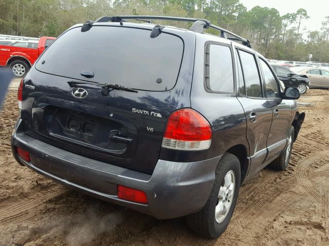 KM8SC13D65U921932 - 2005 HYUNDAI SANTA FE G BLUE photo 4