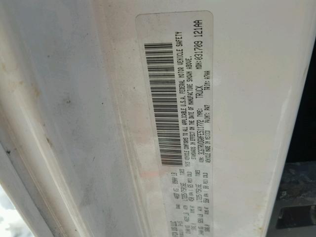 3C6TRVDG0FE511772 - 2015 RAM PROMASTER 白色 照片 10