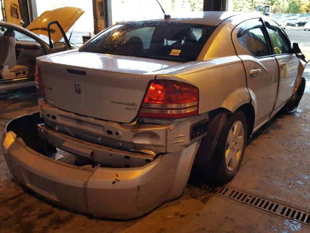 1B3CC4FB3AN103746 - 2010 DODGE AVENGER SX SILVER photo 4