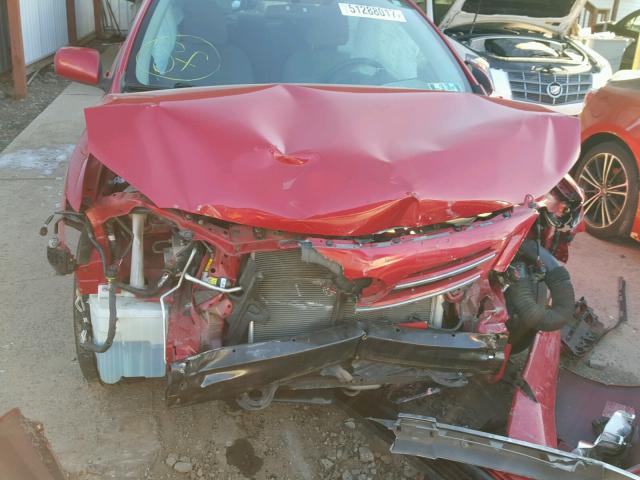 2T1BU4EE7DC027684 - 2013 TOYOTA COROLLA BA RED photo 7