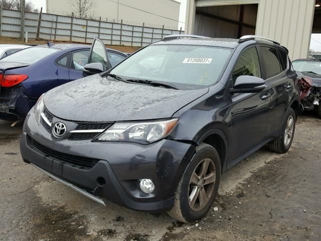 JTMWFREVXDD010762 - 2013 TOYOTA RAV4 XLE GRAY photo 2