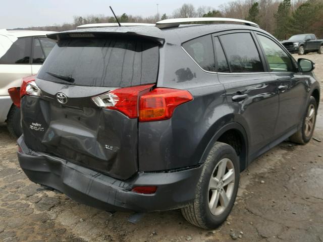 JTMWFREVXDD010762 - 2013 TOYOTA RAV4 XLE GRAY photo 4