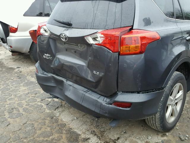 JTMWFREVXDD010762 - 2013 TOYOTA RAV4 XLE GRAY photo 9