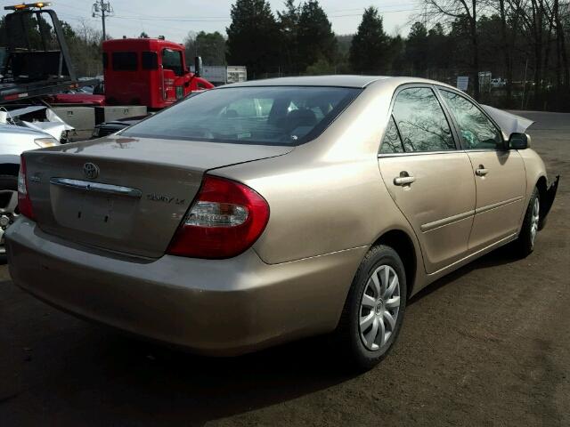 4T1BE32K72U082715 - 2002 TOYOTA CAMRY LE GOLD photo 4