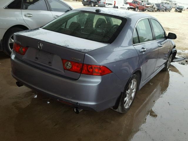 JH4CL96837C003830 - 2007 ACURA TSX BLUE photo 4