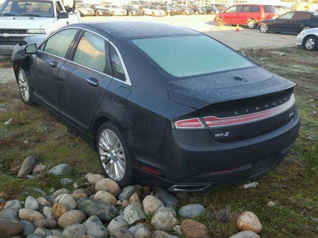 3LN6L2G93DR812010 - 2013 LINCOLN MKZ BLACK photo 3