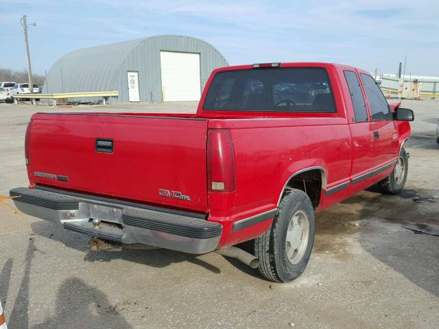 1GTEC19R5TE538205 - 1996 GMC SIERRA C15 RED photo 4